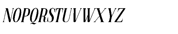 Storn Regular Italic Font UPPERCASE