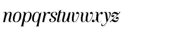 Storn Regular Italic Font LOWERCASE