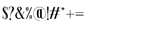Storn Regular Font OTHER CHARS