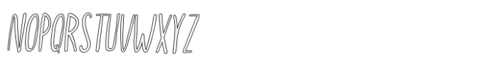Storytime Outline Italic Font UPPERCASE