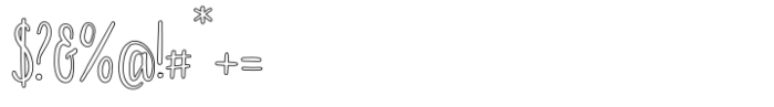 Storytime Outline Font OTHER CHARS