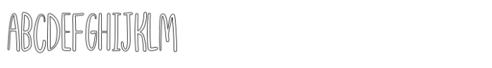 Storytime Outline Font UPPERCASE
