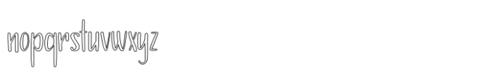 Storytime Outline Font LOWERCASE