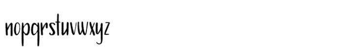 Storytime Rough Font LOWERCASE