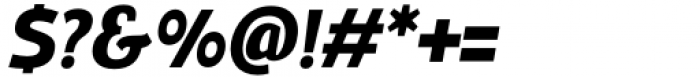 Stovia Black Italic Font OTHER CHARS