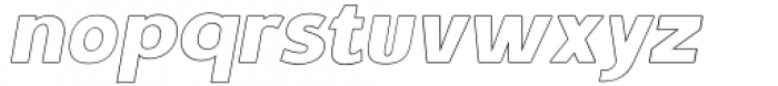 Stovia Outline Italic Font LOWERCASE