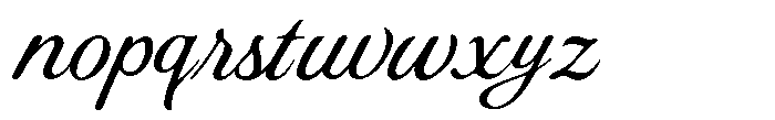 Stovina Script Font LOWERCASE
