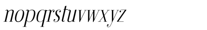 Stradivari Italic Font LOWERCASE