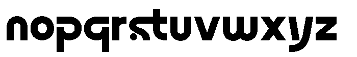 Strafon Bold Font LOWERCASE