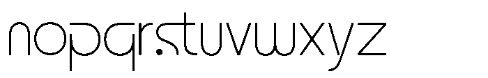 Strafon Light Font LOWERCASE