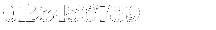 Strage Outline Font OTHER CHARS