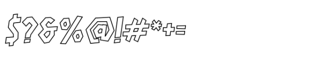 Straight Edge STRAIGHT EDGE Outline Font OTHER CHARS