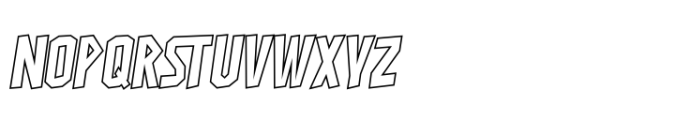 Straight Edge STRAIGHT EDGE Outline Font LOWERCASE