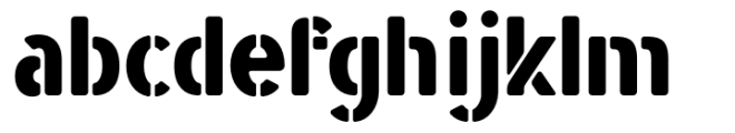 Straight Fighter Font LOWERCASE