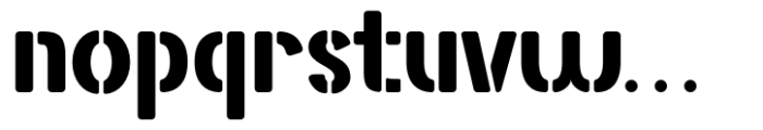 Straight Fighter Font LOWERCASE