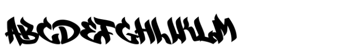 Straight Wave Regular Font UPPERCASE