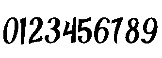 Straight Font OTHER CHARS