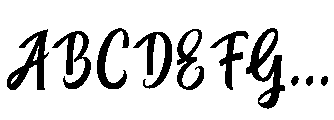 Straight Font UPPERCASE