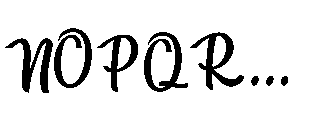 Straight Font UPPERCASE