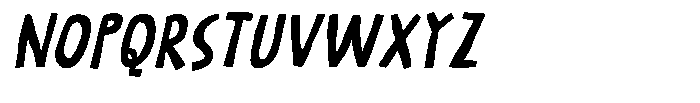 Strange Behaviour Italic Font UPPERCASE