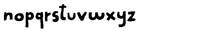 Strange Behaviour Regular Font LOWERCASE