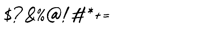 Strange Ink Font OTHER CHARS