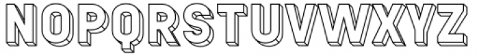 Stratison 31 Extrude Black 4 Outline Font LOWERCASE