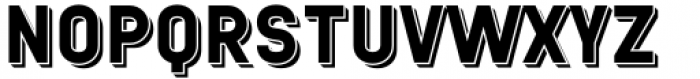 Stratison 32 Divided Extrude Bold 1 Font LOWERCASE