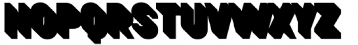 Stratison 33 Flat Shadow Bold 1 Right Font LOWERCASE