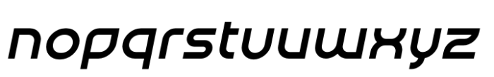 Stratopika Bold Italic Font LOWERCASE