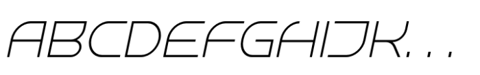 Stratopika Light Italic Font UPPERCASE