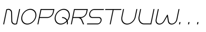 Stratopika Light Italic Font UPPERCASE
