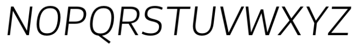 Stratus Light Italic Font UPPERCASE