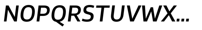 Stratus Medium Italic Font UPPERCASE