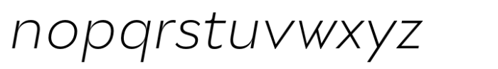 Stray Extra Light Italic Font LOWERCASE