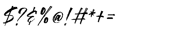 Streaklines Font OTHER CHARS