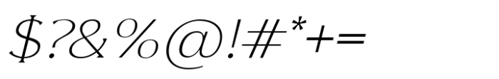 Streamline Moderne Italic Font OTHER CHARS
