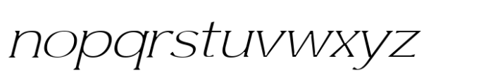 Streamline Moderne Italic Font LOWERCASE