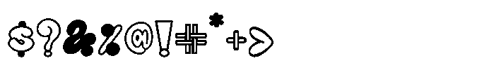 Street Bit Outline Font OTHER CHARS