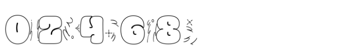 Street Blup Line Font OTHER CHARS