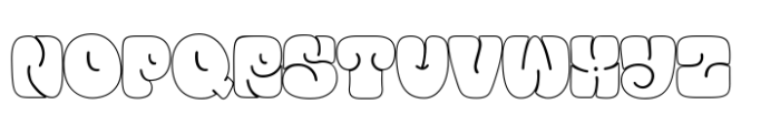 Street Blup Line Font LOWERCASE