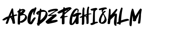 Street Dash Font UPPERCASE
