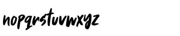 Street Dash Font LOWERCASE