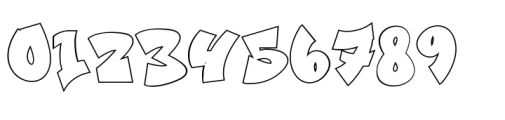 Street Echos Graffiti Outline Outline Font OTHER CHARS