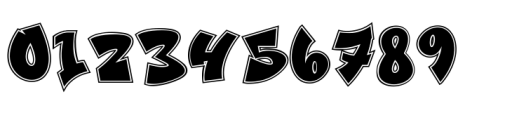Street Echos Graffiti Outline Regular Font OTHER CHARS