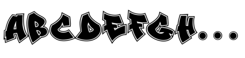 Street Echos Graffiti Outline Regular FONT