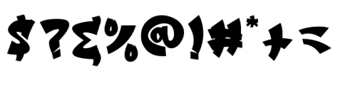 Street Echos Graffiti Outline Solid Font OTHER CHARS