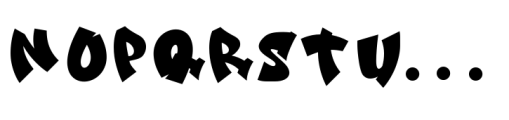 Street Echos Graffiti Outline Solid Font LOWERCASE