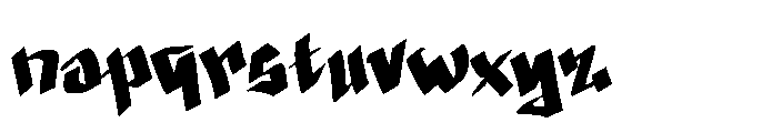 Street Legends Font LOWERCASE
