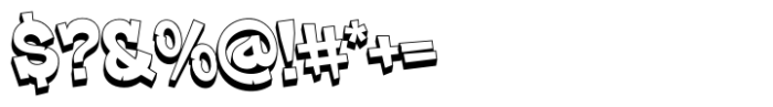 Street Master Extrude Font OTHER CHARS